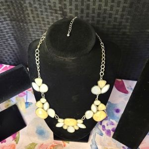 Vintage style cream and white necklace